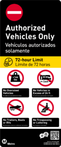 Authorized Vehicles Only Parking Sign